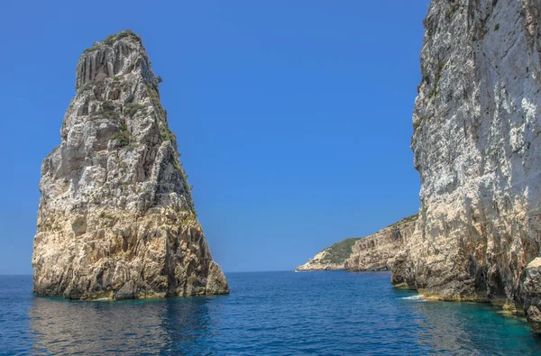 Ortholithos Roca, Paxos, Mar Jónico, Grecia — Foto de Stock