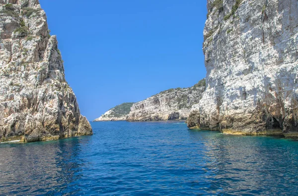 Ortholithos Roca, Paxos, Mar Jónico, Grecia — Foto de Stock