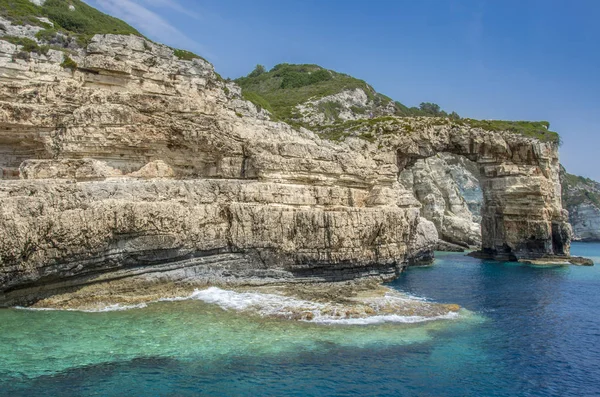 Tripitos Arch -Kamara - Isla de Paxos - Grecia — Foto de Stock