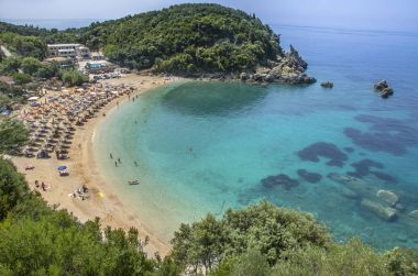 Sarakiniko Beach - Parga, Preveza, Epirus, Yunanistan