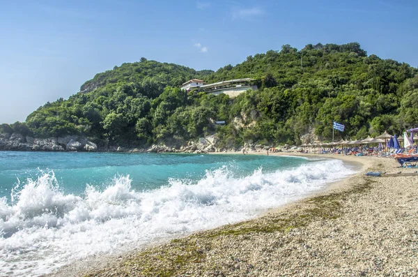 Sarakiniko Beach  - Parga, Preveza, Epirus, Greece — Stock Photo, Image