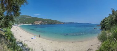 Lichnos Beach - İyon Denizi - Parga, Preveza, Epirus, Yunanistan