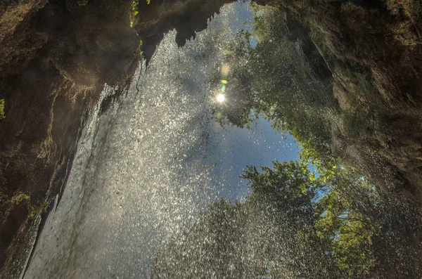 Sunshine Trough Water Cachoeira Edessa Vodena Grécia — Fotografia de Stock