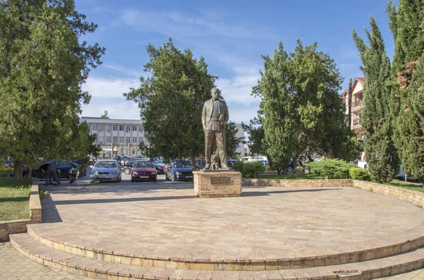 Památník Městě Veles Makedonie — Stock fotografie