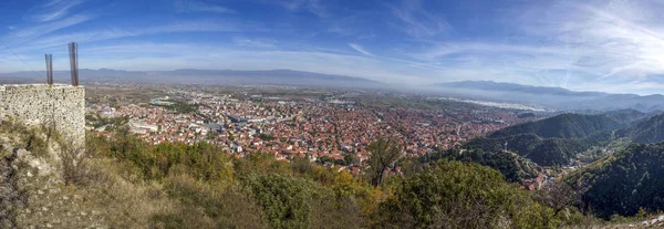 Strumica Macedonia Panorama Con Fortaleza — Foto de Stock
