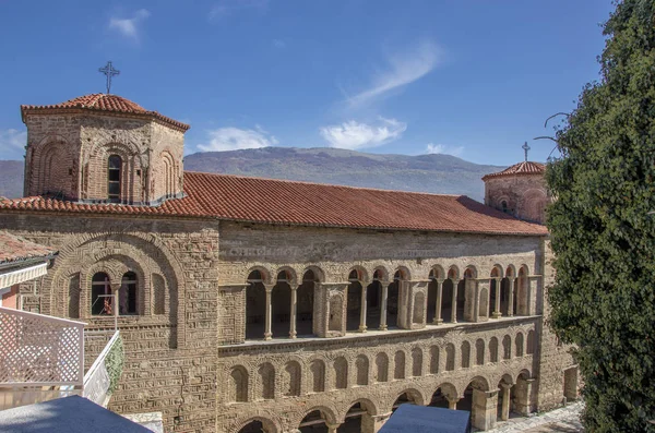Ohrid, Makedonien - St. Sophia - Gamle byzantinske kirke - Stock-foto