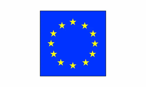 Piktogram - Avrupa bayrağı küp Meydanı düz tasarım - nesne, simge, simge