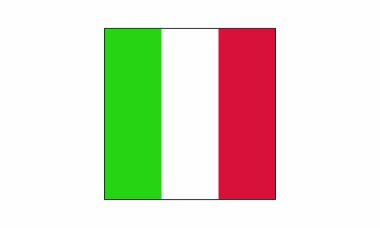 Piktogram - İtalya bayrağı daire düz tasarım - nesne, simge, simge