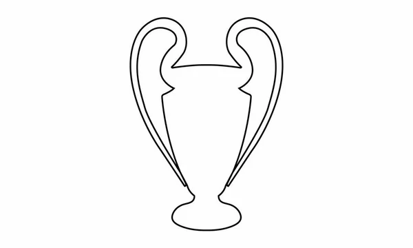 Piktogram - Uluslararası Futbol Ligi kupa anahattı kontur - Piktogramm - Pokal, Henkelpott