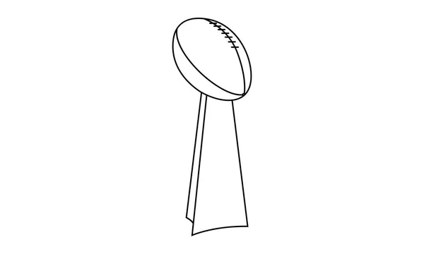 Piktogram - trofej Ligy amerického fotbalu — Stock fotografie
