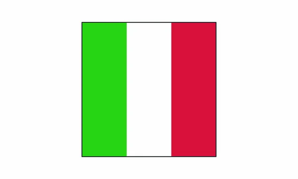 Piktogramm - Italien Fahnenkreis flaches Design - Objekt, Symbol, Symbol — Stockfoto