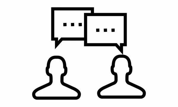 Pictogram - Dialog, Dialogue, Discussion, Talk, Conversation, Meeting, - Object, Icon, Symbol