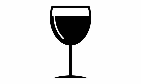Piktogram - sklenice na víno, bílé víno, - objektu, ikona, Symbol — Stock fotografie