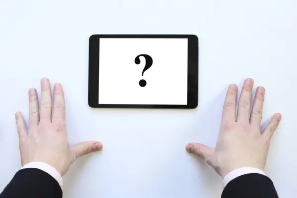 bir adam gösteren. Zamanlama. Gri arka planı