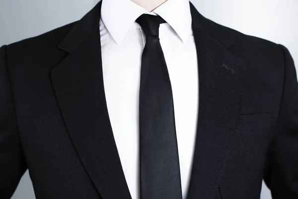 successful business man. Black business suit