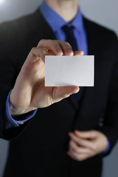Business card. put show business card. — Stock Photo, Image