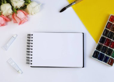 Suluboya boya, fırça, bir yazıt için bir yer