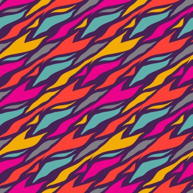 Şirin Dikişsiz desen vektör. Komik tropikal duvar kağıdı. Soyut zebra ve kaplan doku
