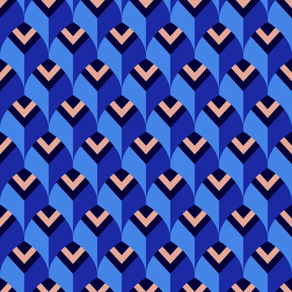 Mosaico Colorido Abstracto Patrón Inconsútil Formas Geométricas Vector — Archivo Imágenes Vectoriales