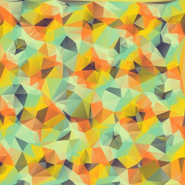 Soyut renkli mozaik desen vektör geometrik şekiller. Yaratıcı teknolojiler arka plan