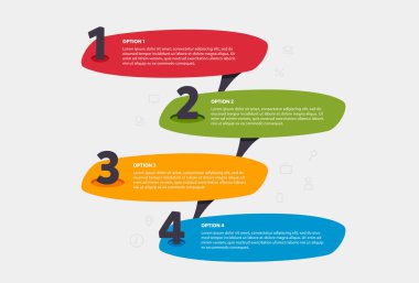 Programı Infographic şablon