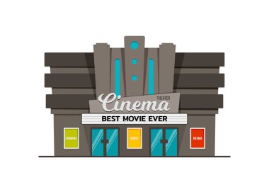 Modern Sinema Tiyatro illüstrasyon