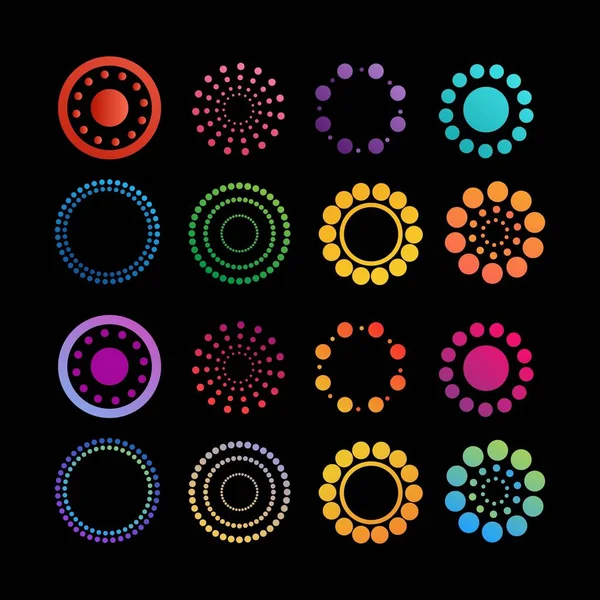 Abstract Circle Logo Design Vector Template — ストックベクタ