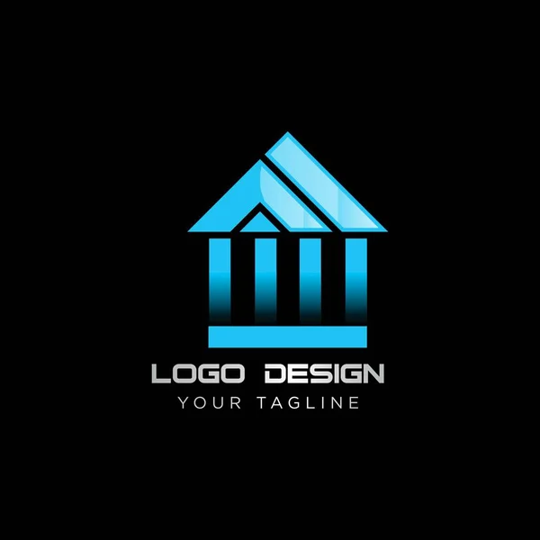 business real estate logo design vector template