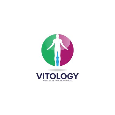 Sağlıklı vitoloji logo tasarım vektör şablonu