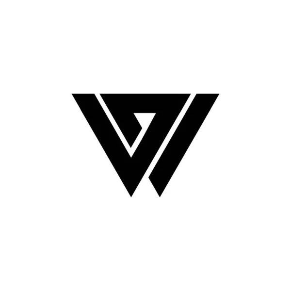 Lettera Moderna Logo Vettore Progettazione — Vettoriale Stock