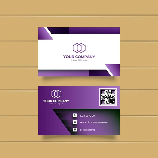 Carte Visite Moderne Créative Logo Design Vecteur — Image vectorielle