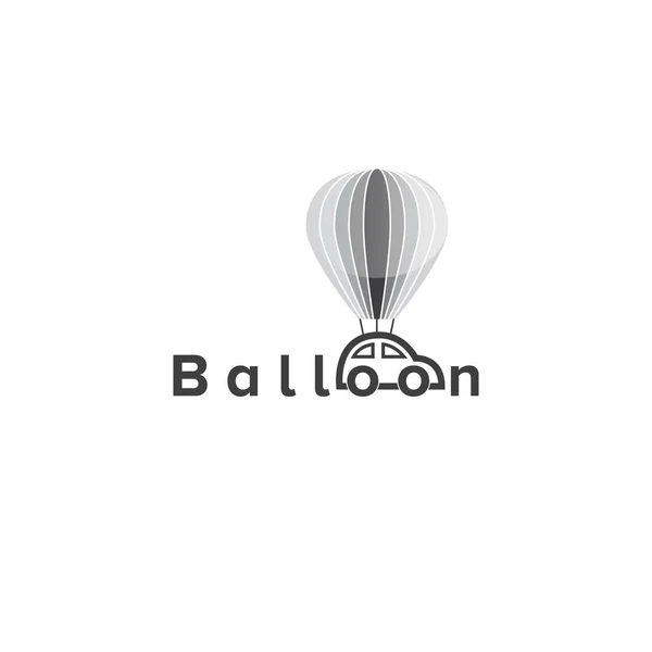 Modelo Vetor Design Logotipo Carro Balão — Vetor de Stock