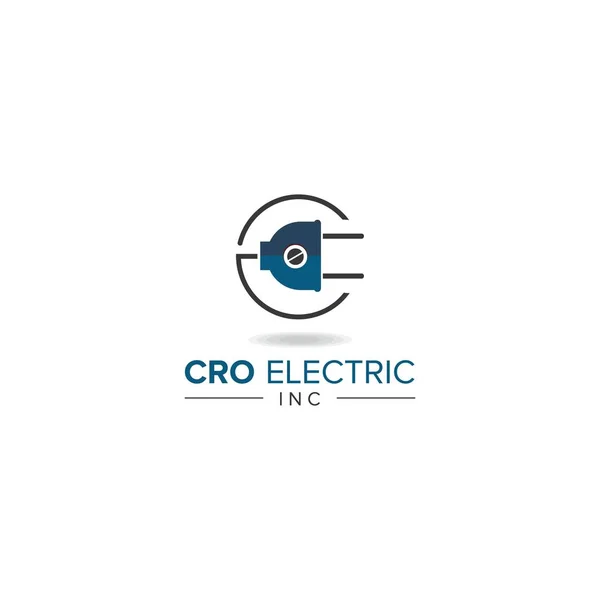 Elektronik Logo Tasarım Şablonu — Stok Vektör