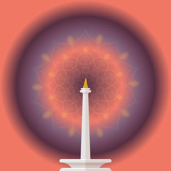 Διάνυσμα Σχεδιασμού Λογότυπου Monas Mandala — Διανυσματικό Αρχείο