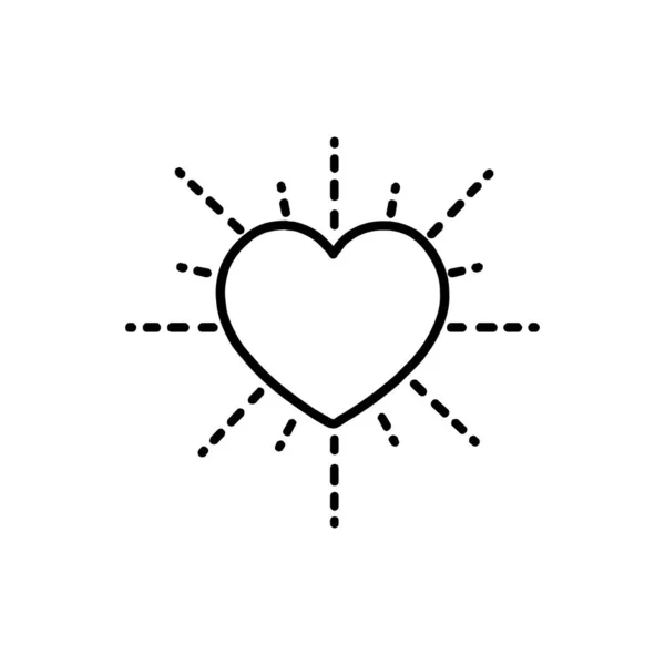 Herz Liebe Logo Design Vektor — Stockvektor