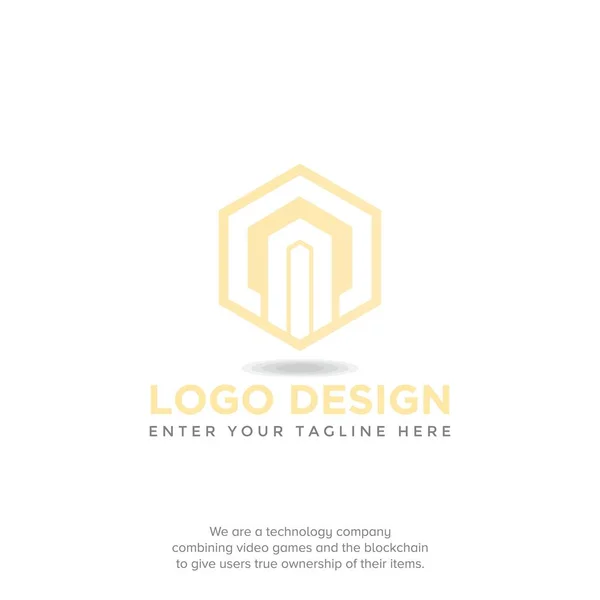 Modern Letter Hexagon Logo Design Vector — Stock Vector