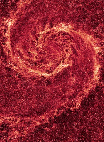 Two Faced Whirlpool Galaxy Dense Dust M51 Elements Image Furnished — Stock Photo, Image