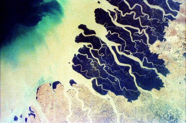 Partes Del Vasto Delta Del Ganges Elementos Esta Imagen Amueblada — Foto de Stock