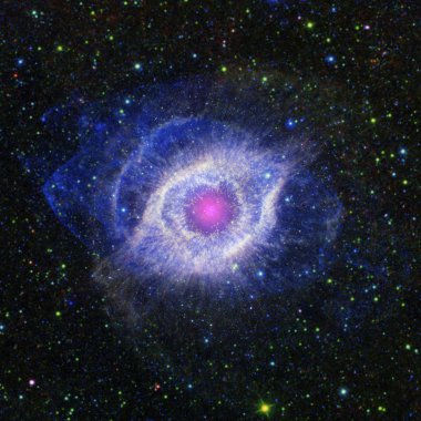 Nasa teleskopu kullanılarak çekilmiş bir nebula resmi - bu görüntünün elementleri Nasa tarafından desteklenmektedir