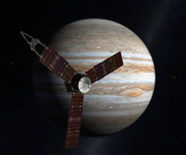 Juno 'nun Jüpiter Misyonu 2009 Sanatçı Bu görüntünün elementleri Nasa tarafından desteklenmektedir