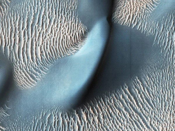 Homokdűnék Hullámok Proctor Craterben Marson Elemei Ezt Képet Által Nyújtott — Stock Fotó