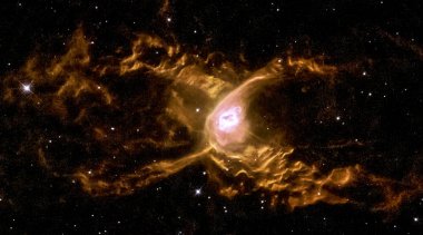 Hubble Spins a Web Into a Giant Red Spider Nebula. Huge waves are sculpted in this two-lobed nebula called the Red Spider Nebula. elements of this image furnished by nasa clipart