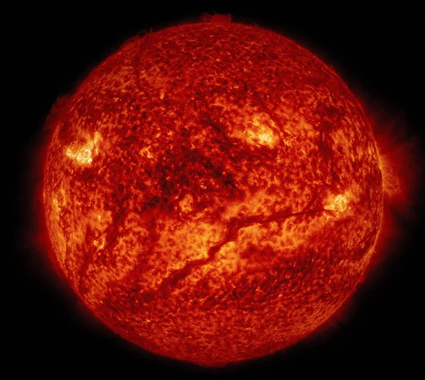 Nasa Sdo Sees Giant Filament Sun Elements Image Furnished Nasa — Stock Photo, Image
