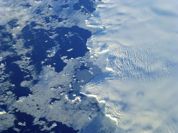 반도의 애들레이드 빙붕의 가장자리입니다 Nasa 이미지의 — 스톡 사진