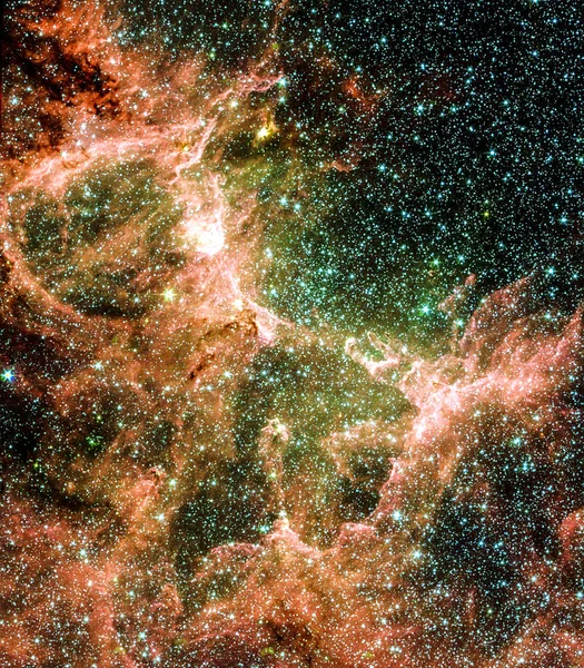 使用美国宇航局望远镜拍摄的星云图像 由美国宇航局提供的图像元素 — 图库照片