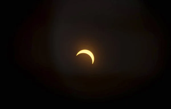 Solar Eclipse Dari Nasa Goddard Elemen Dari Gambar Ini Dilengkapi — Stok Foto