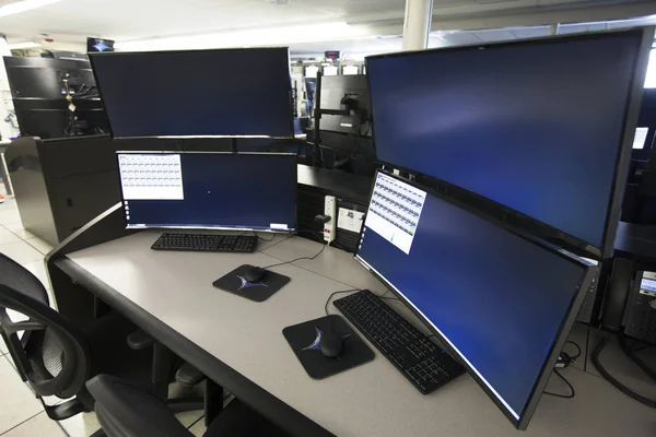 Photos Launch Vehicle Data Center Hangar Telemetry Room Showing Engineering — Stock Photo, Image