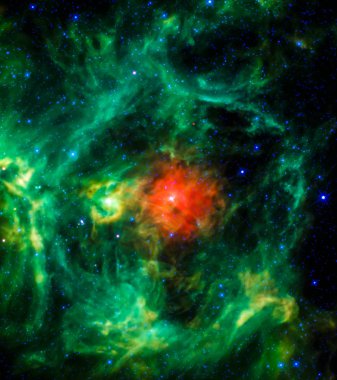 Nasa teleskopu kullanılarak çekilmiş bir nebula görüntüsü - bu görüntünün elementleri Nasa tarafından desteklenmektedir