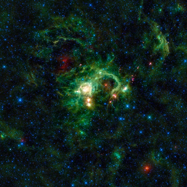 Brazo Espiral Perseo Vía Láctea Frente Centro Galáctico Encuentra Nebulosa — Foto de Stock