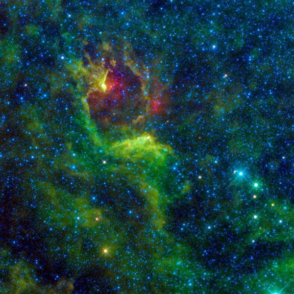 Imagen Una Nebulosa Tomada Usando Telescopio Nasa Elementos Esta Imagen — Foto de Stock